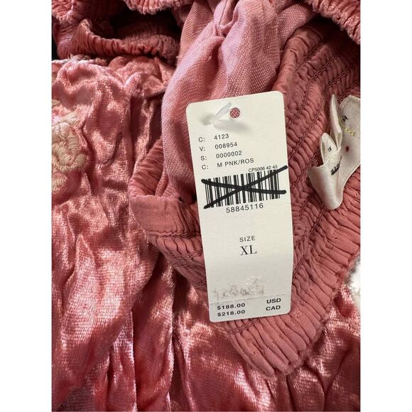 Anthropologie Rosie Embroidered Velvet Joggers Size XL - Picture 8 of 8